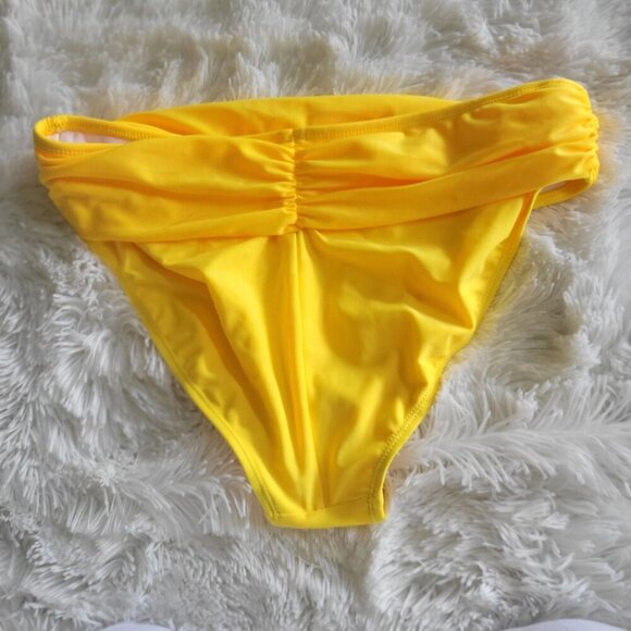 Shekini Womens Yellow Wrap Bikini Halter Bandage Set Size Large - Picture 6 of 9